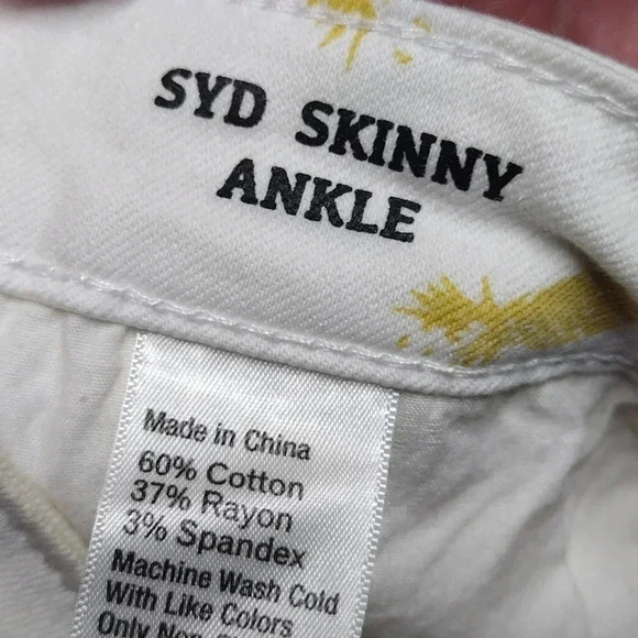 Chip & Pepper Syd Skinny Ankle Pineapple Print Pants Size 31 - Picture 14 of 16